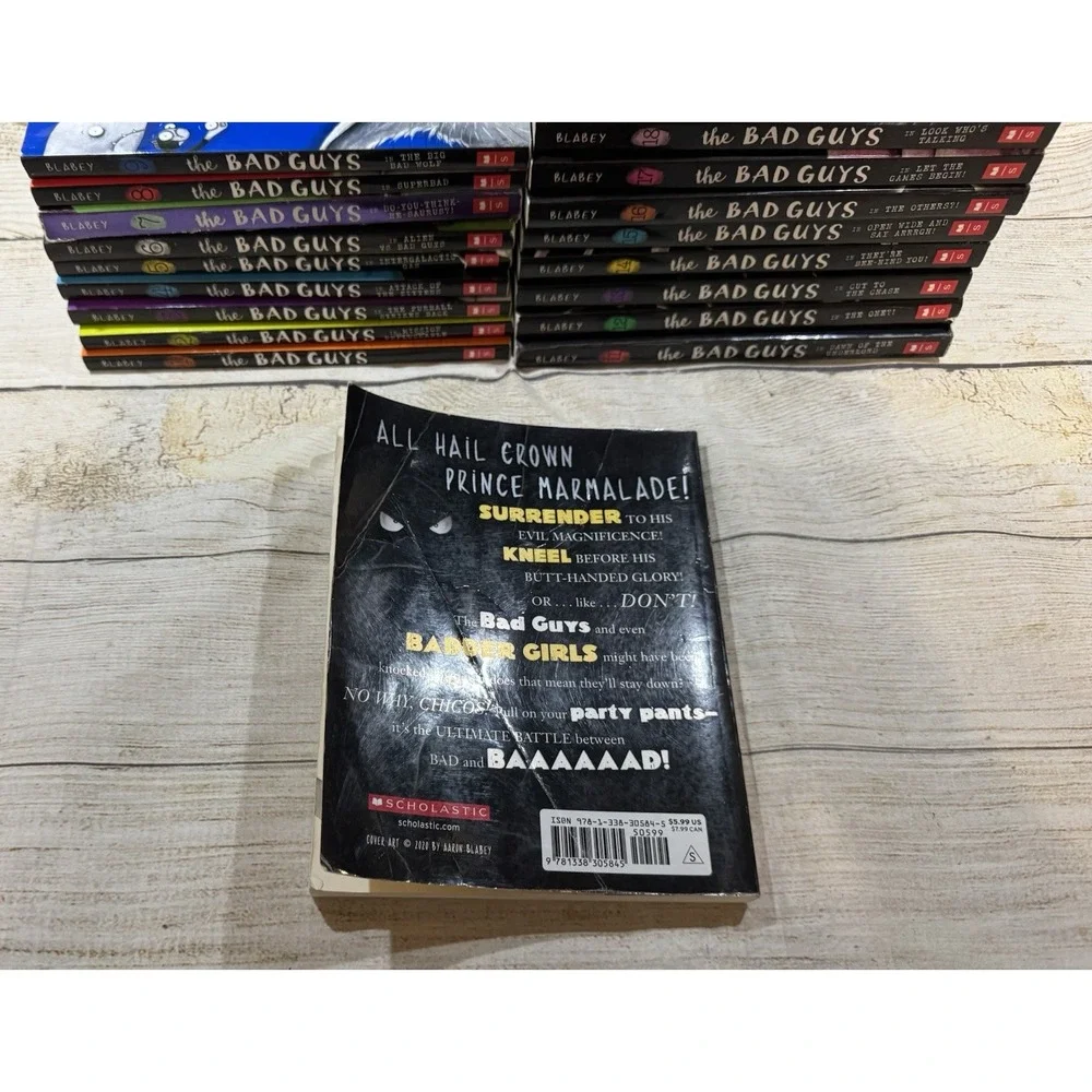 Complete Set Series - Lot of 20 THE BAD GUYS books by Aaron Blabey Paperback